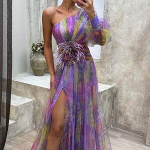 Purple Gown Dress